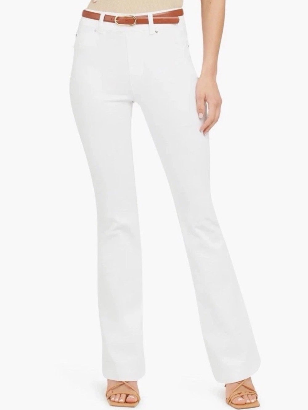 SPANX Women’s White Flare Jeans XS NWT